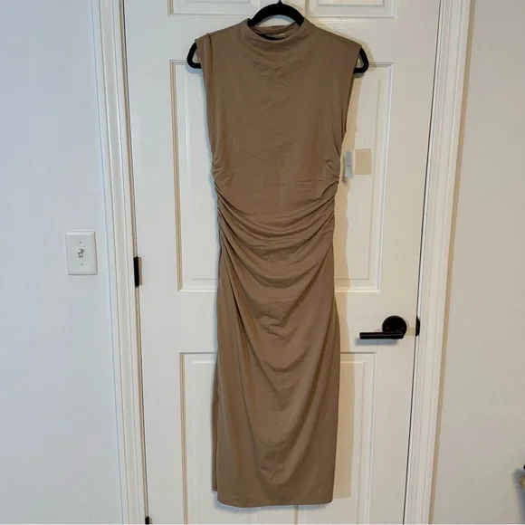 Abercrombie & Fitch | The A&F Paloma Maxi Dress, Tan Color, Modal, Size MP - NWT - Picture 6 of 12